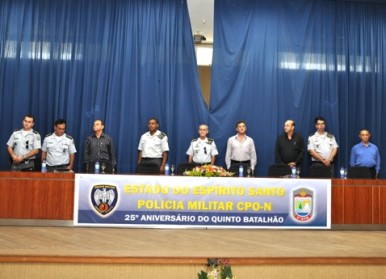 Prefeito de Aracruz participa do aniversário do 5º Batalhão da Polícia Militar